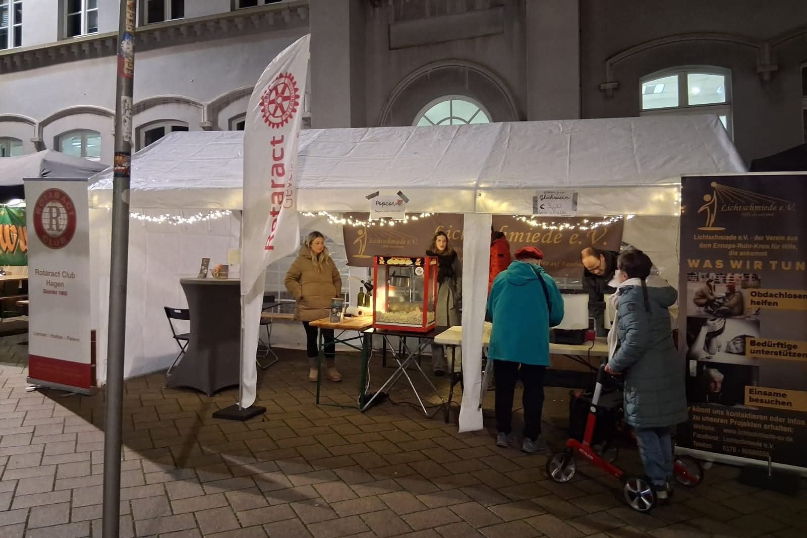 Der Rotaract-Lichtschmiede-Stand