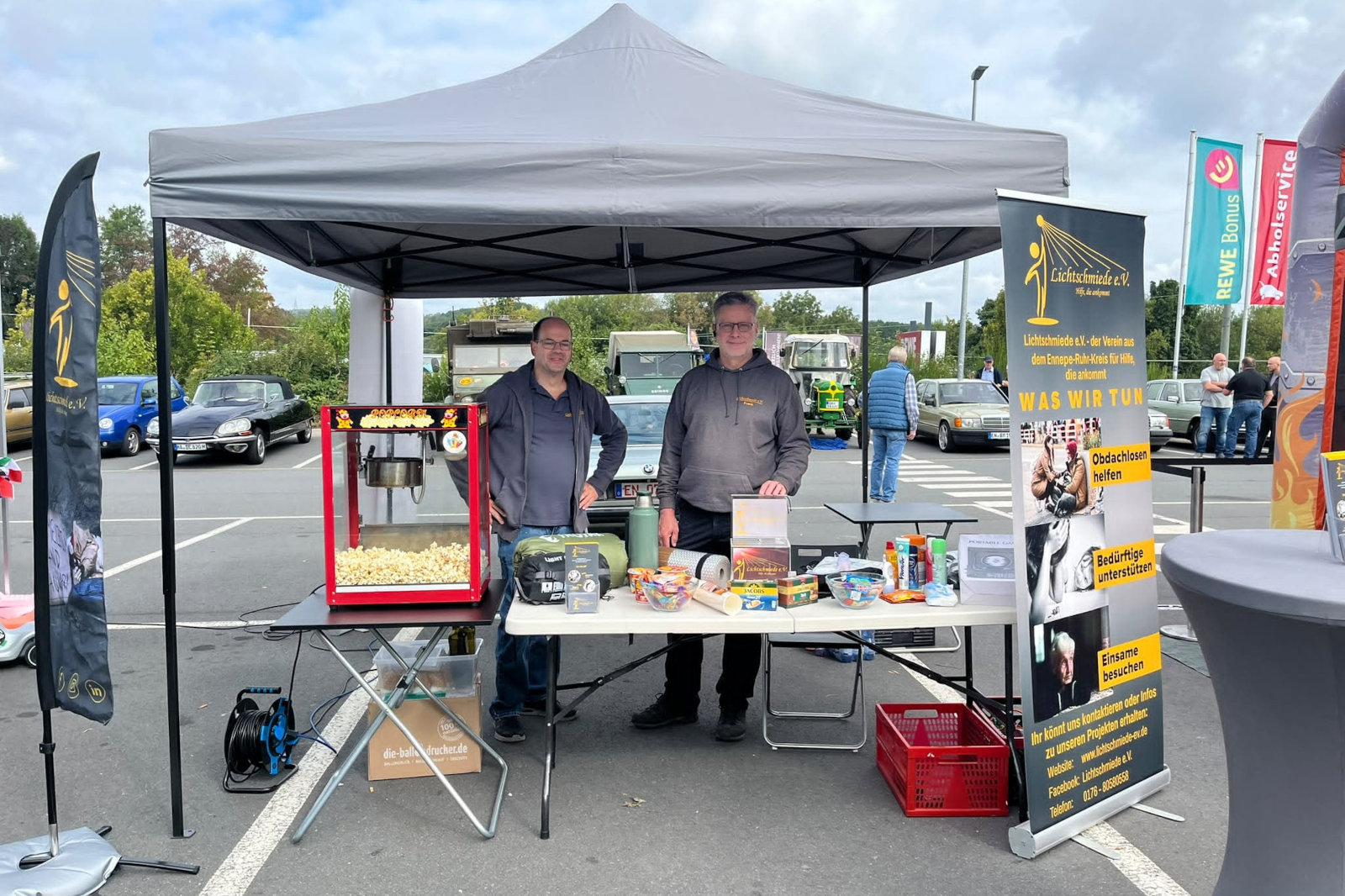 Die Lichtschmiede beim Old- und Youngtimer Charity-Treffen
