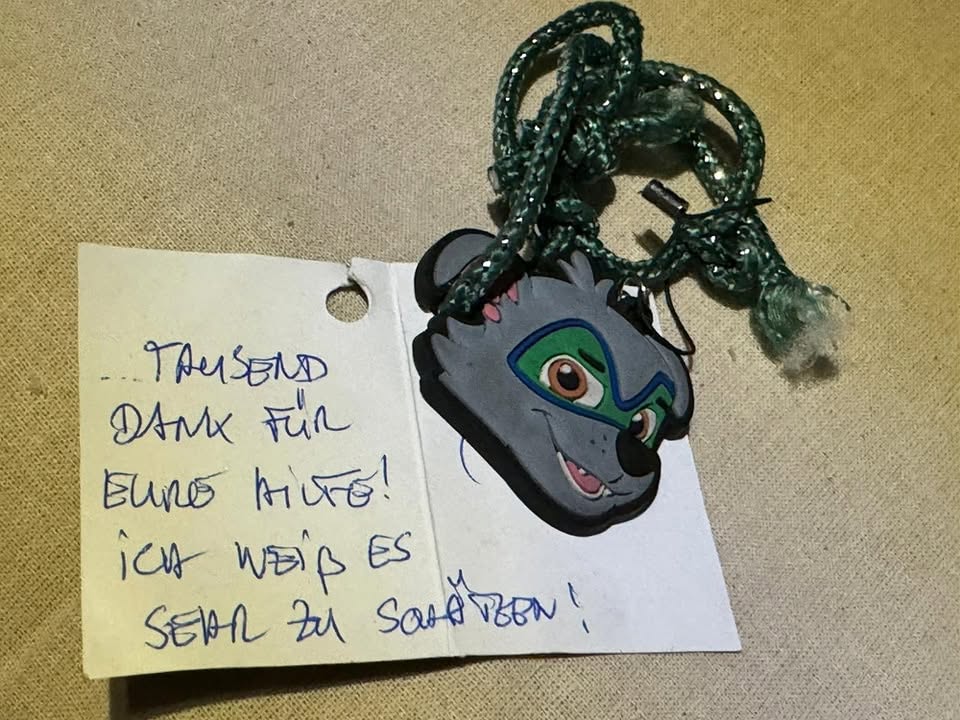 Dankesnachricht eines unterstützten Menschen